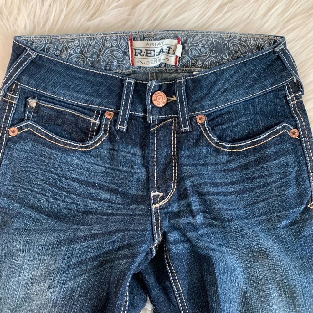 Ariat Women's Boot Cut Jeans - Dark Blue
